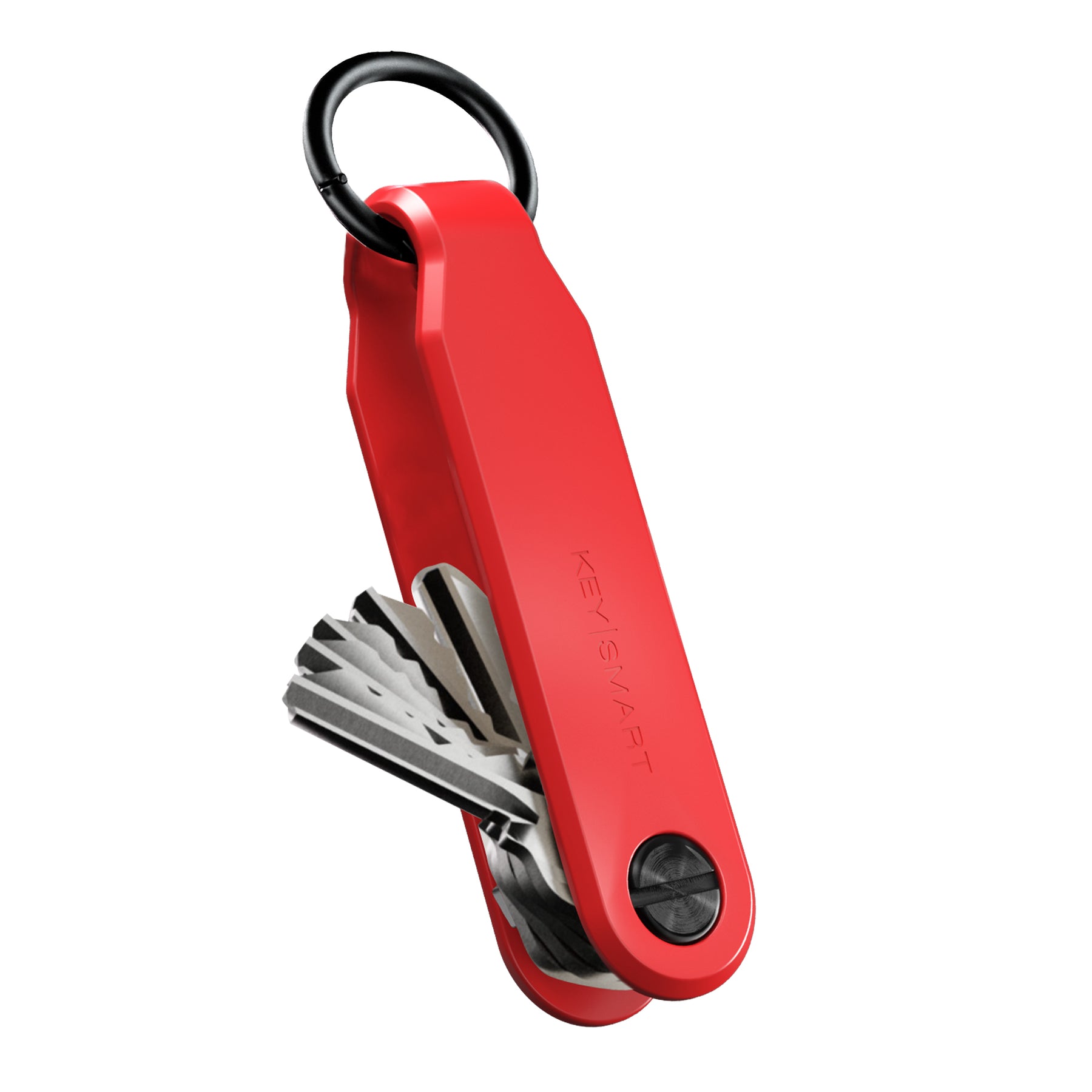 Keysmart® Loop Red | Key Holder With Locking Screws | Organize Up To 5 Keys