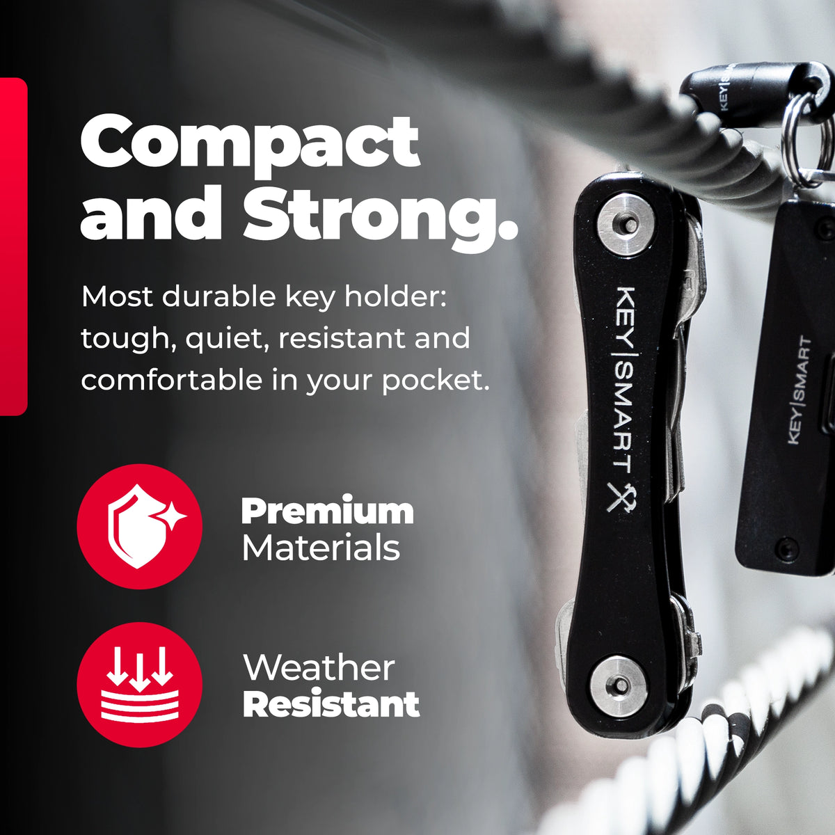 KeySmart® Rugged | Extra Durable Key Holder | Expandable To Hold Up to 14 Keys