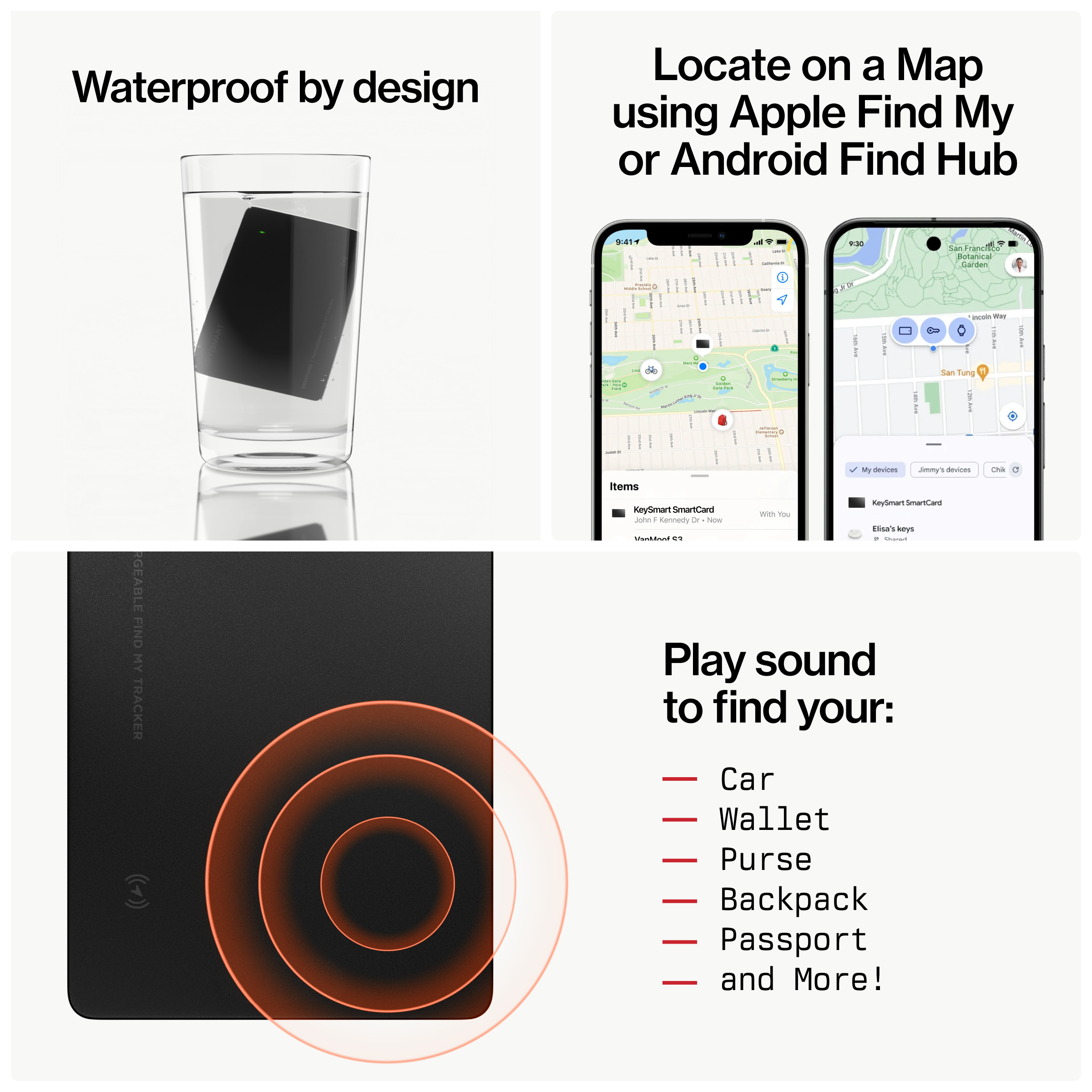 SmartCard (Gen 3) | Works With Apple Find My & Android Find Hub | Wireless Charging