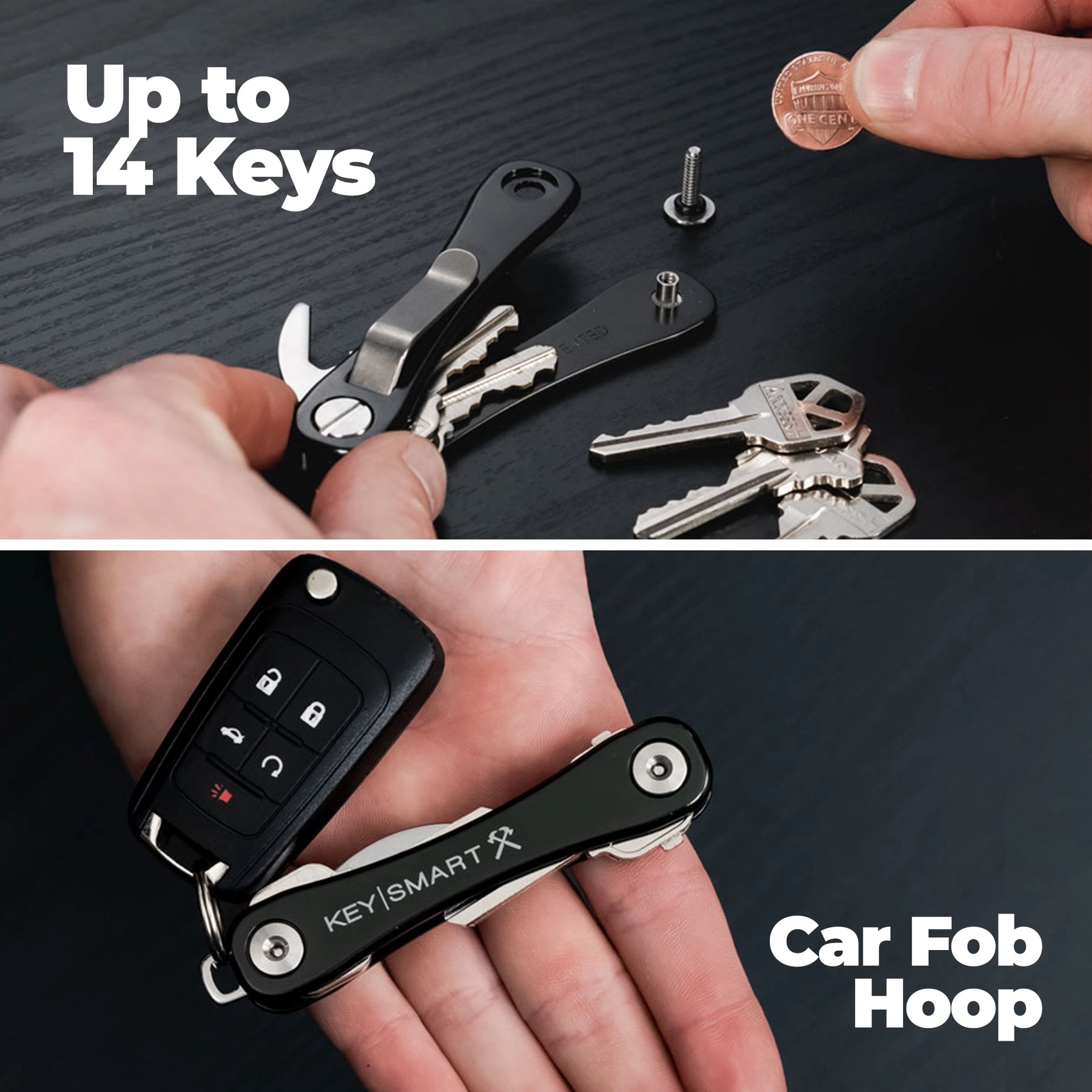 KeySmart® Rugged | Extra Durable Key Holder | Expandable To Hold Up to 14 Keys