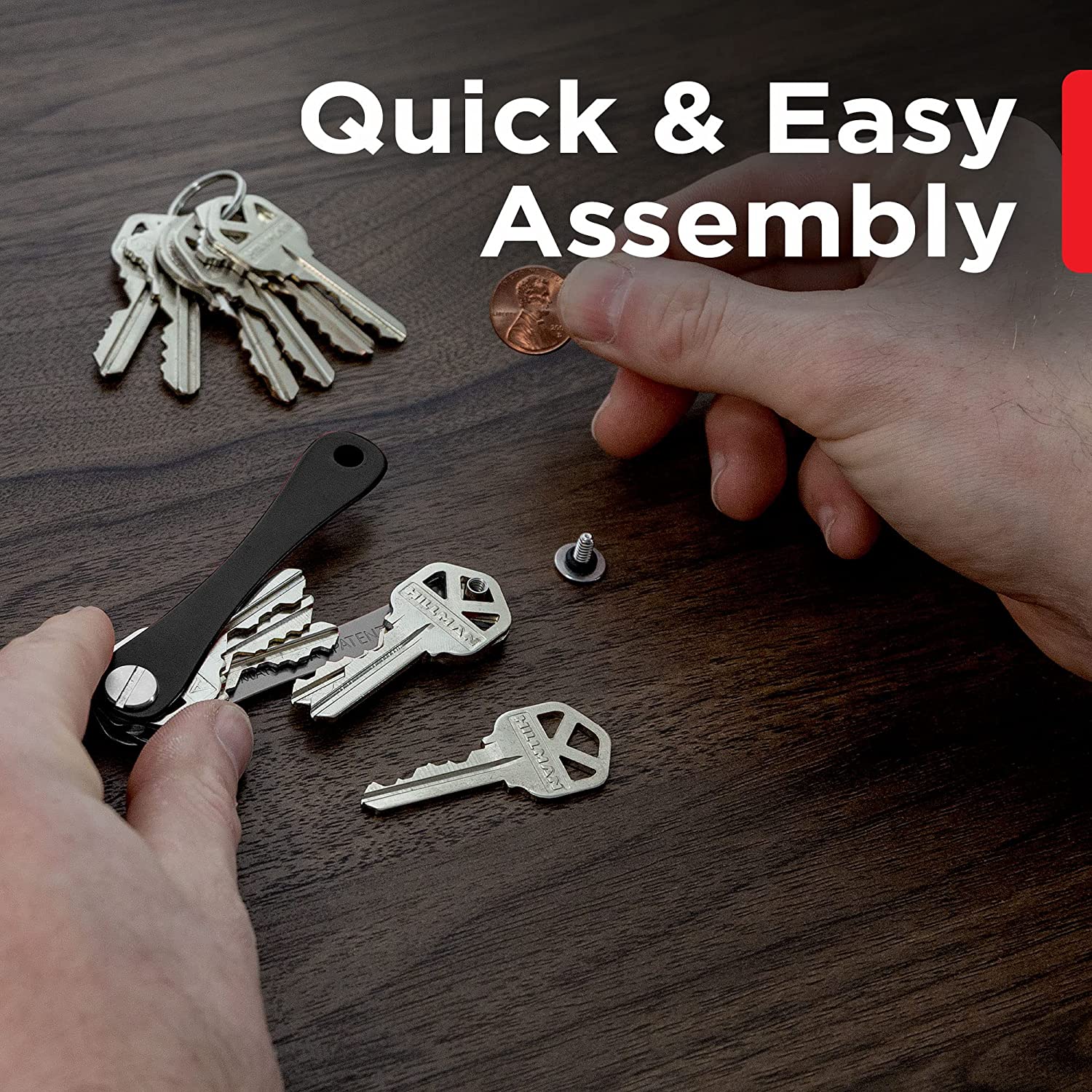 KeySmart® Flex | World's 1st Compact Key Organizer | Holds Up to 8 Keys