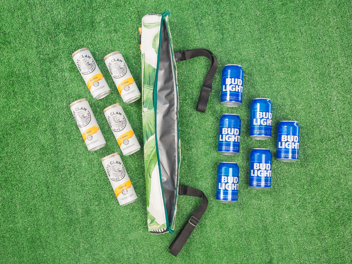 Bogey Barrel Floral | World's 1st Drink Sleeve | Attaches To Any Golf Bag