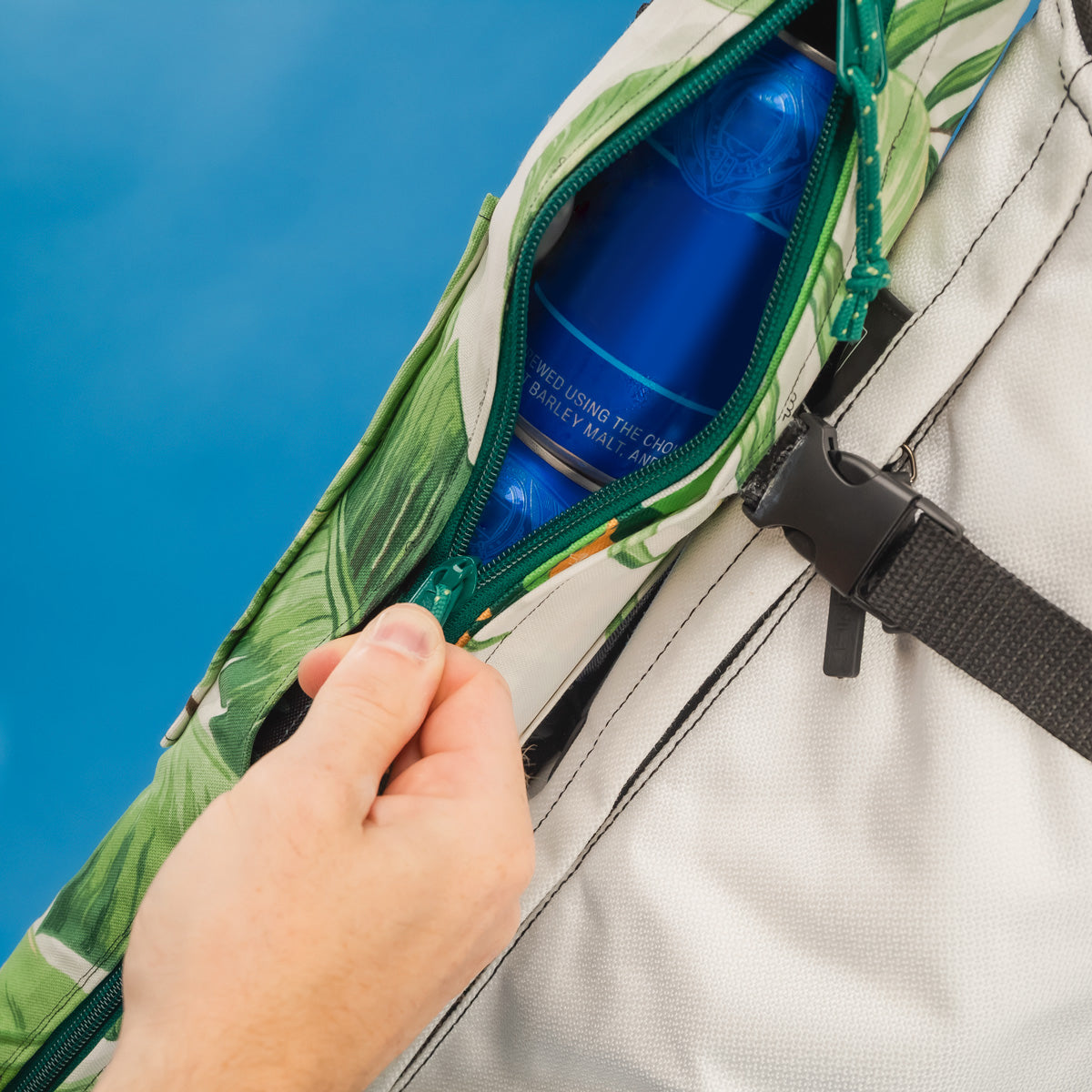 Bogey Barrel Floral | World's 1st Drink Sleeve | Attaches To Any Golf Bag