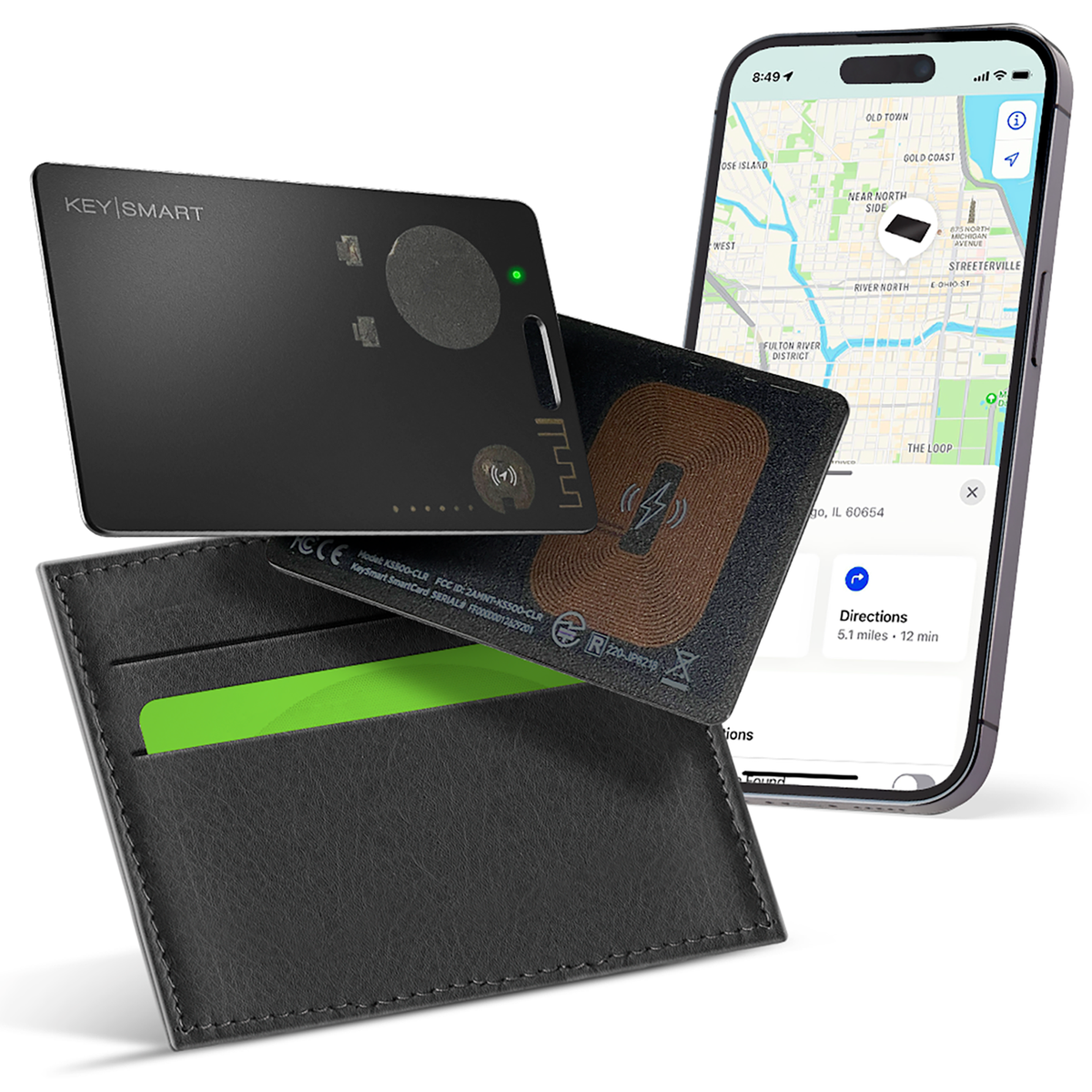 KeySmart® SmartCard | Works With Apple Find My App | Wireless Charging