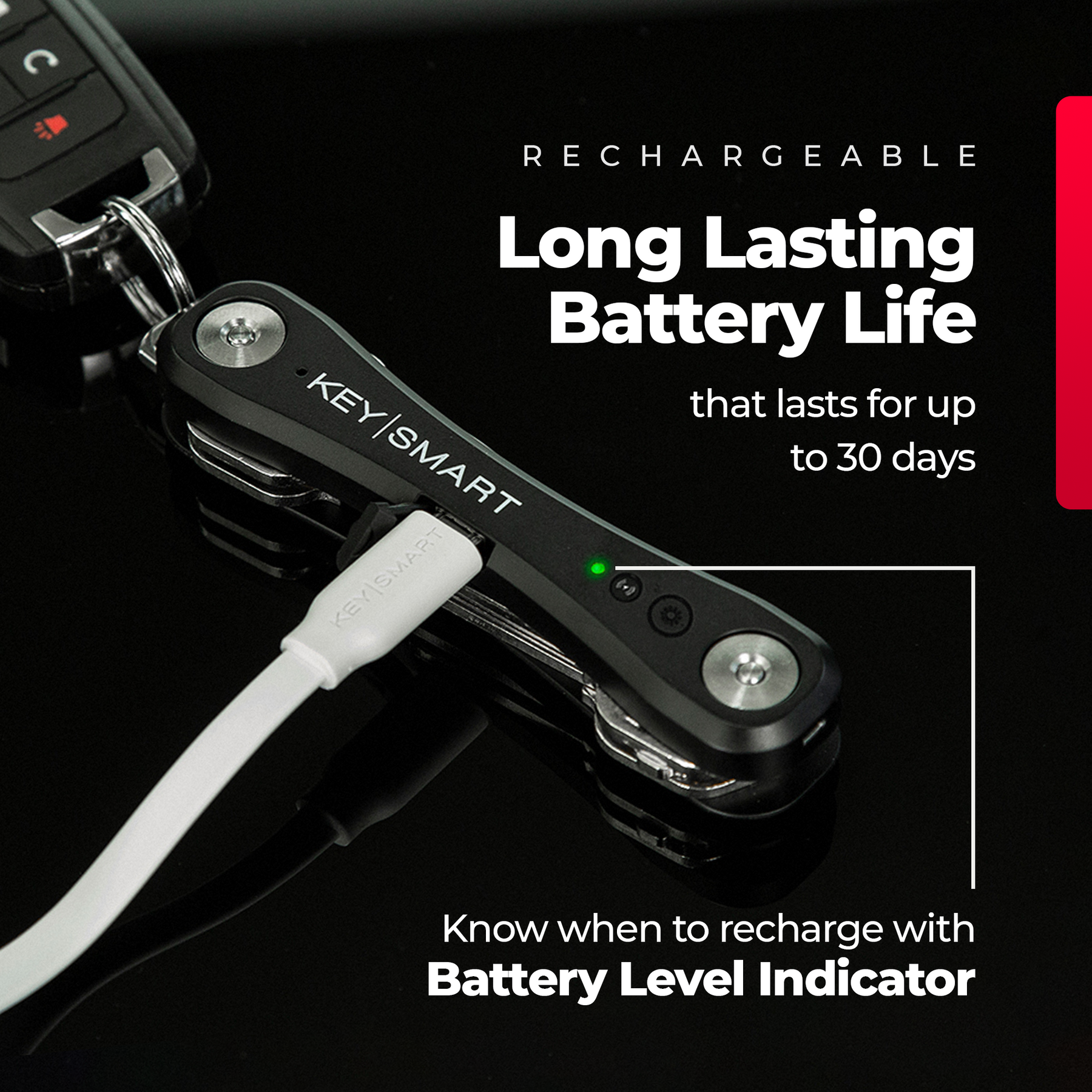 KeySmart® iPro | Works With Apple Find My Network | Holds Up to 14 Keys