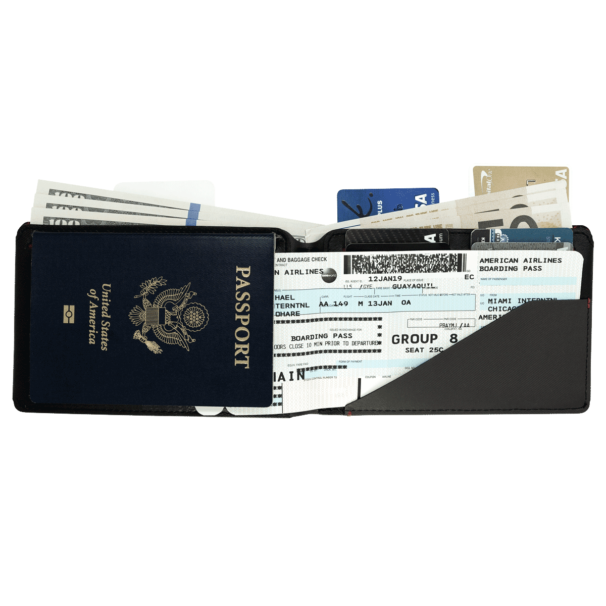 Urban Union Passport Wallet | Holds Up To 14 Cards | Tectuff® Leather