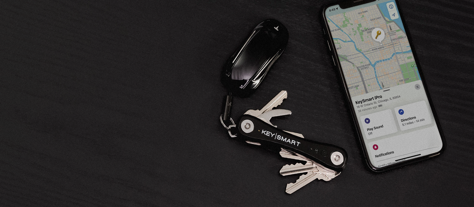 KeySmart - Compact Key Holder and Keychain Organizer (up to 14 Keys, Blue)  Bundle with KeySmart MultiTool - 5-in-1 Multi-Purpose Keychain Tool with
