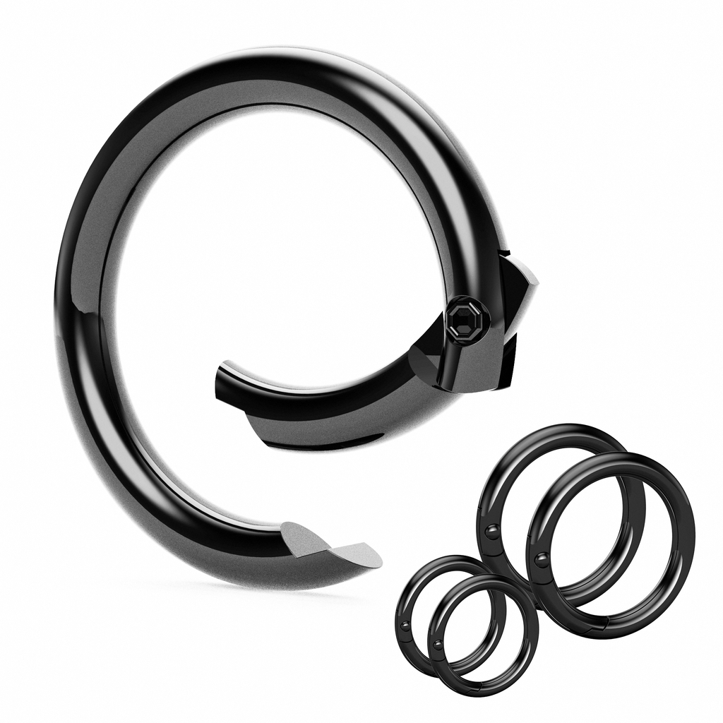CarabinerClip 4 pack 4 Pieces 2 Sizes Universal Compatibility Easy to Use