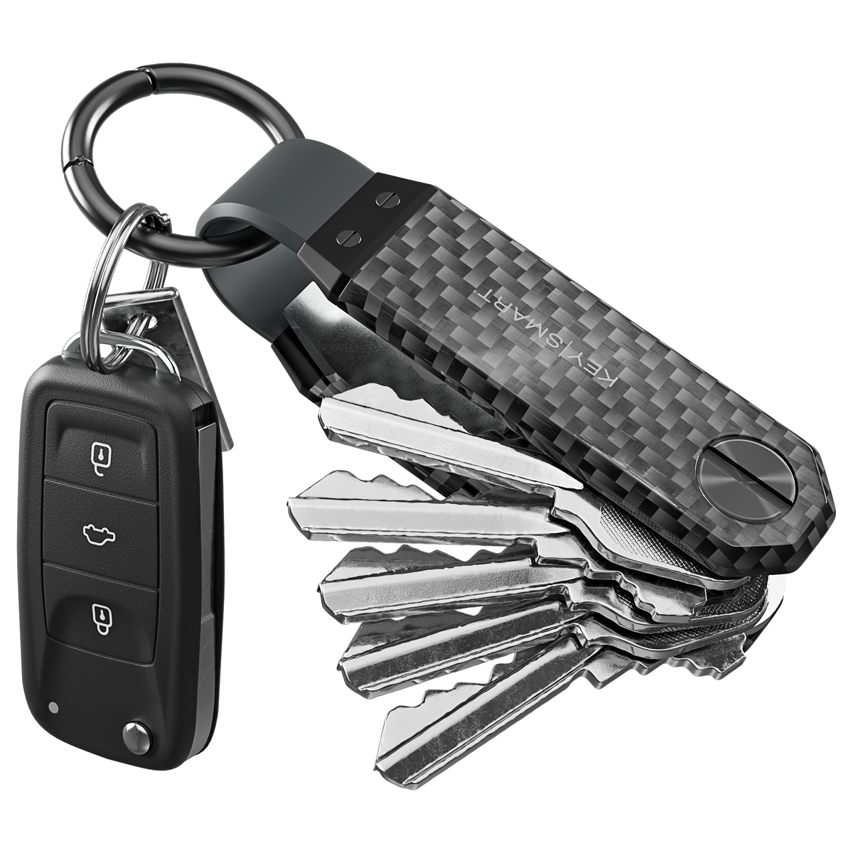 Large Size Leather Car Key Fob Pouch Remote Key Case Cover Card Holder  Keychain, Deals