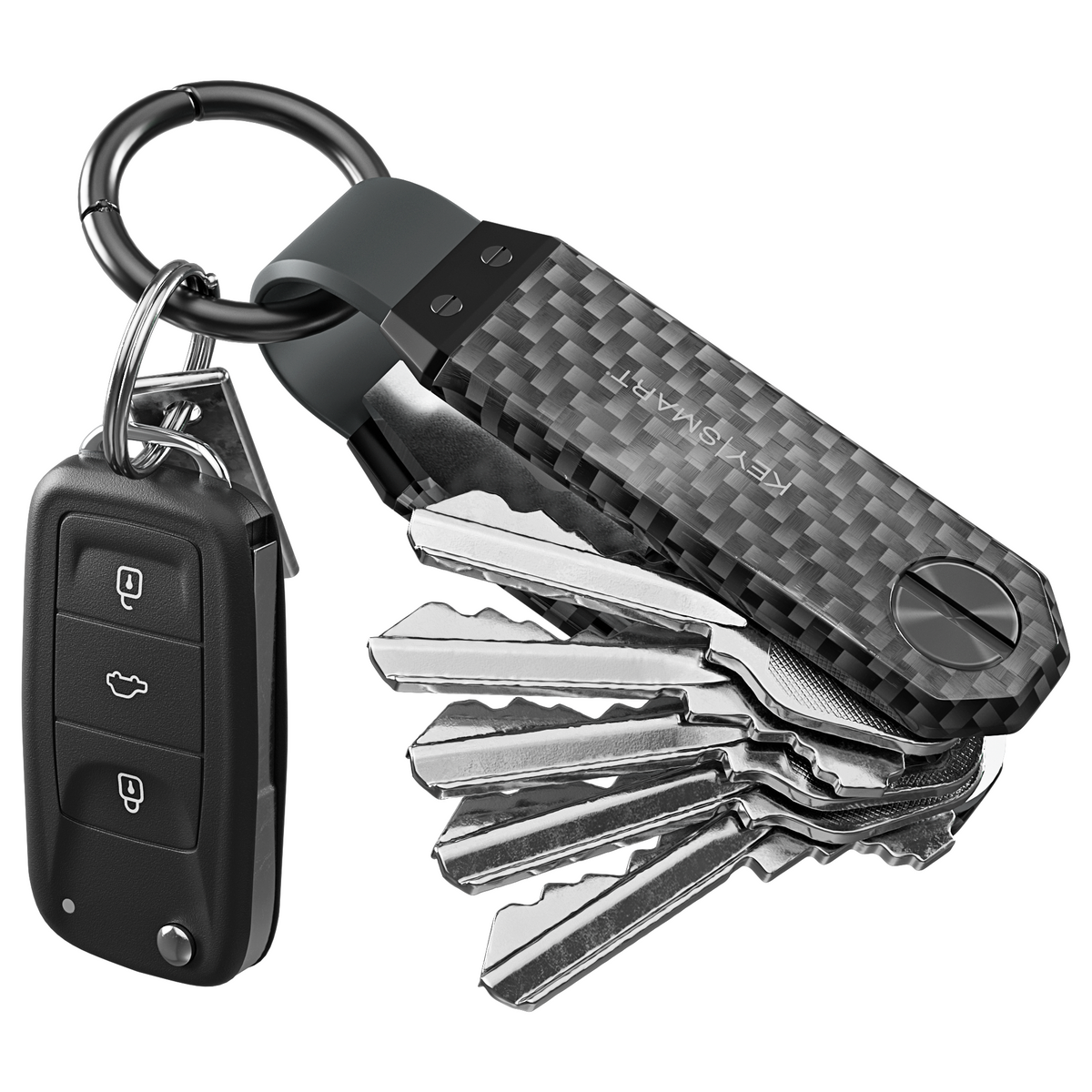 Car Keychain, Car Key Holder, Carbon Fiber, Car Key Fob