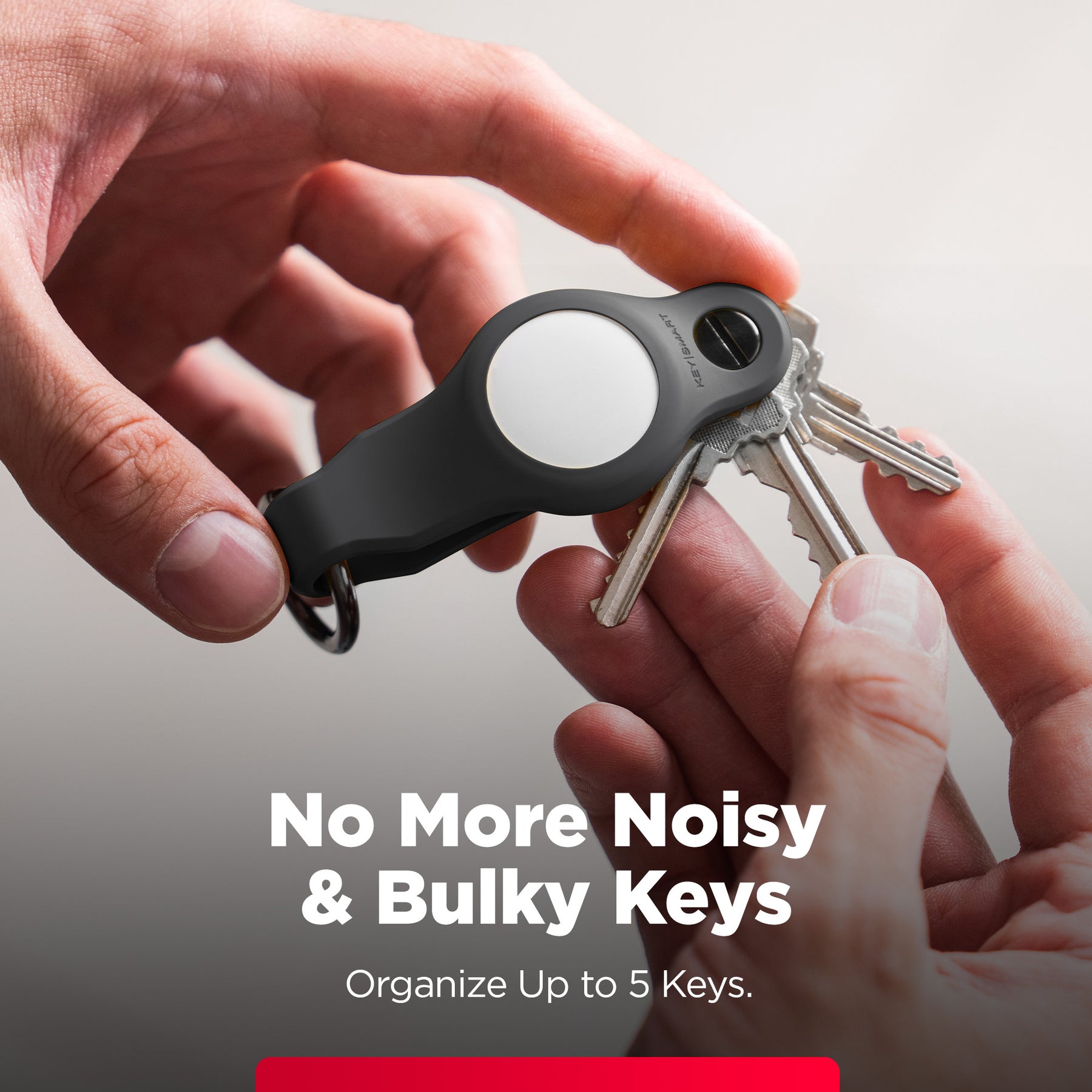 KeySmart® Loop Air | Compatible With Apple Airtag | Organize Up To 5 Keys