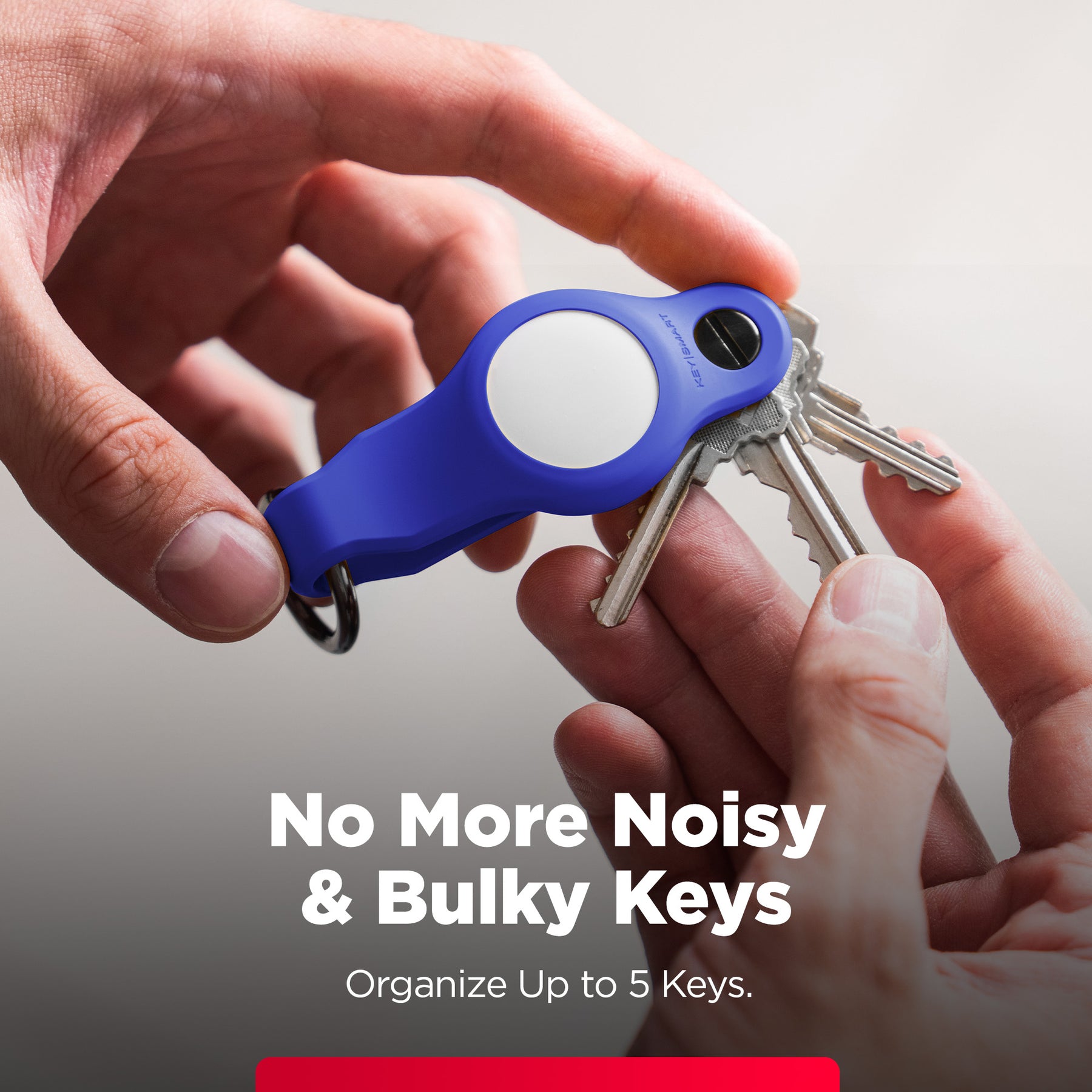 KeySmart® Loop Air | Compatible With Apple Airtag | Organize Up To 5 Keys