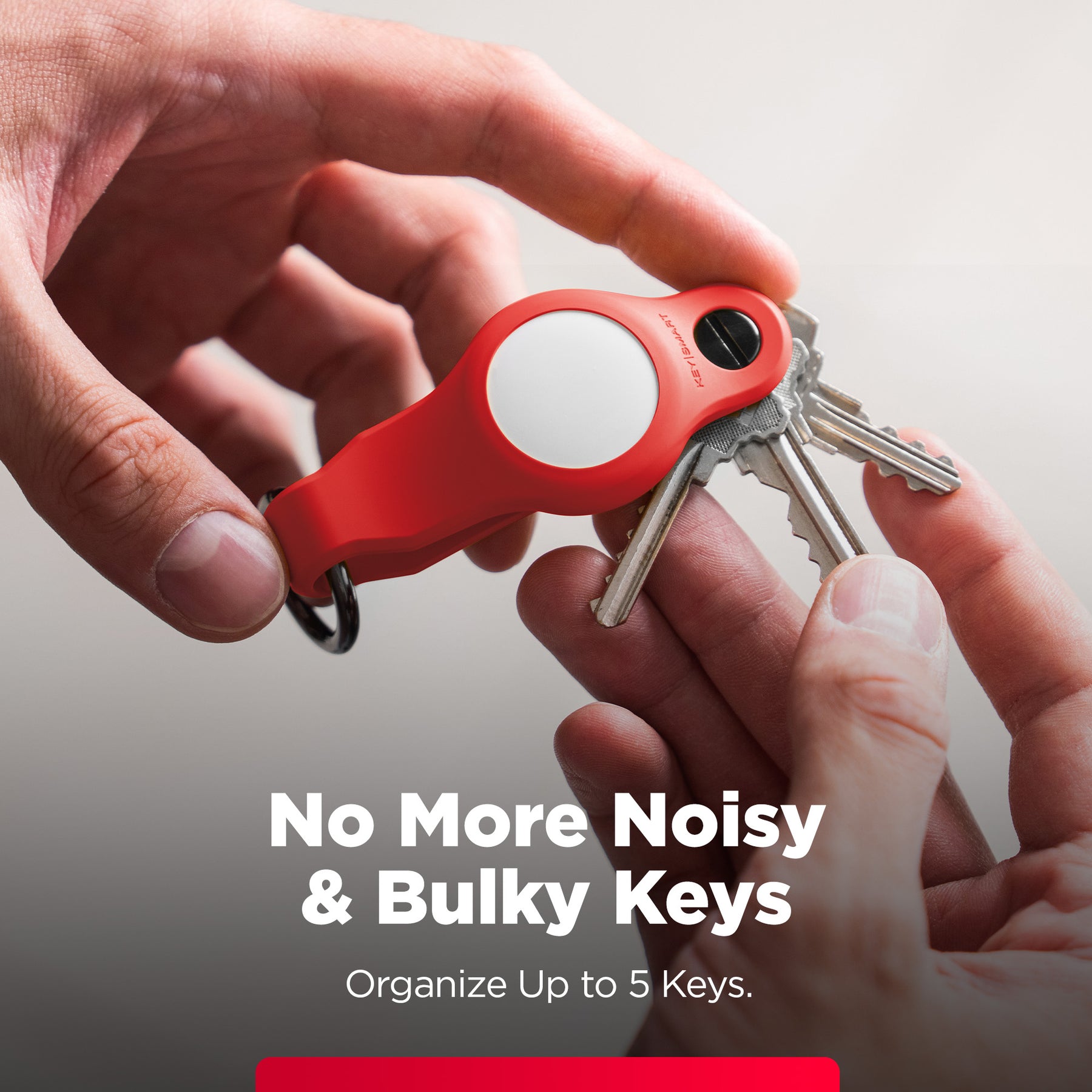 KeySmart® Loop Air | Compatible With Apple Airtag | Organize Up To 5 Keys