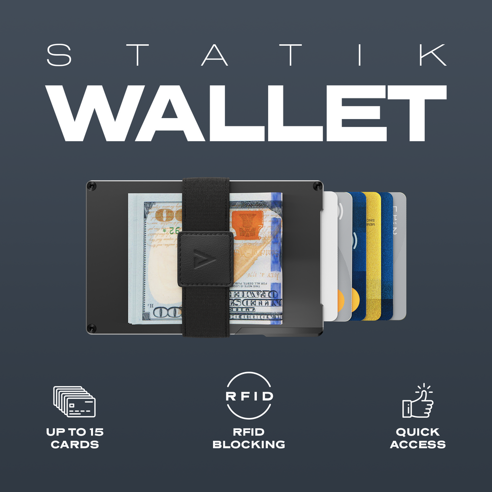 Statik® Wallet | Push the button. Grab your card.