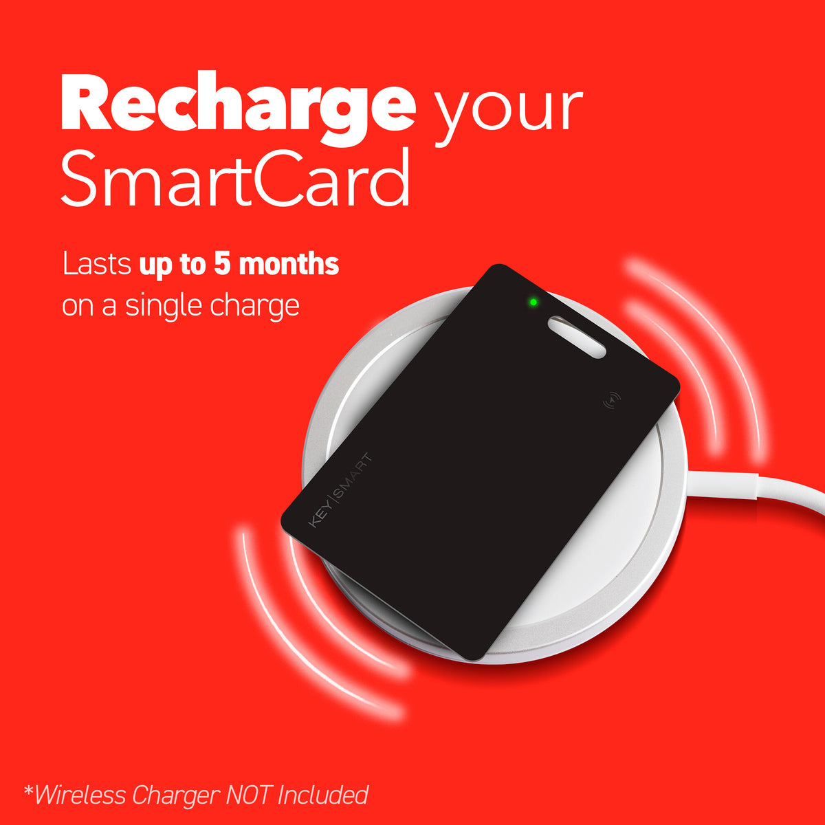 Recharge Tracker KeySmart® SmartCard | Slimmest Card Tracker