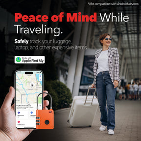 SmartLock Tracking Device | Luggage Lock | Works With Apple Find My App