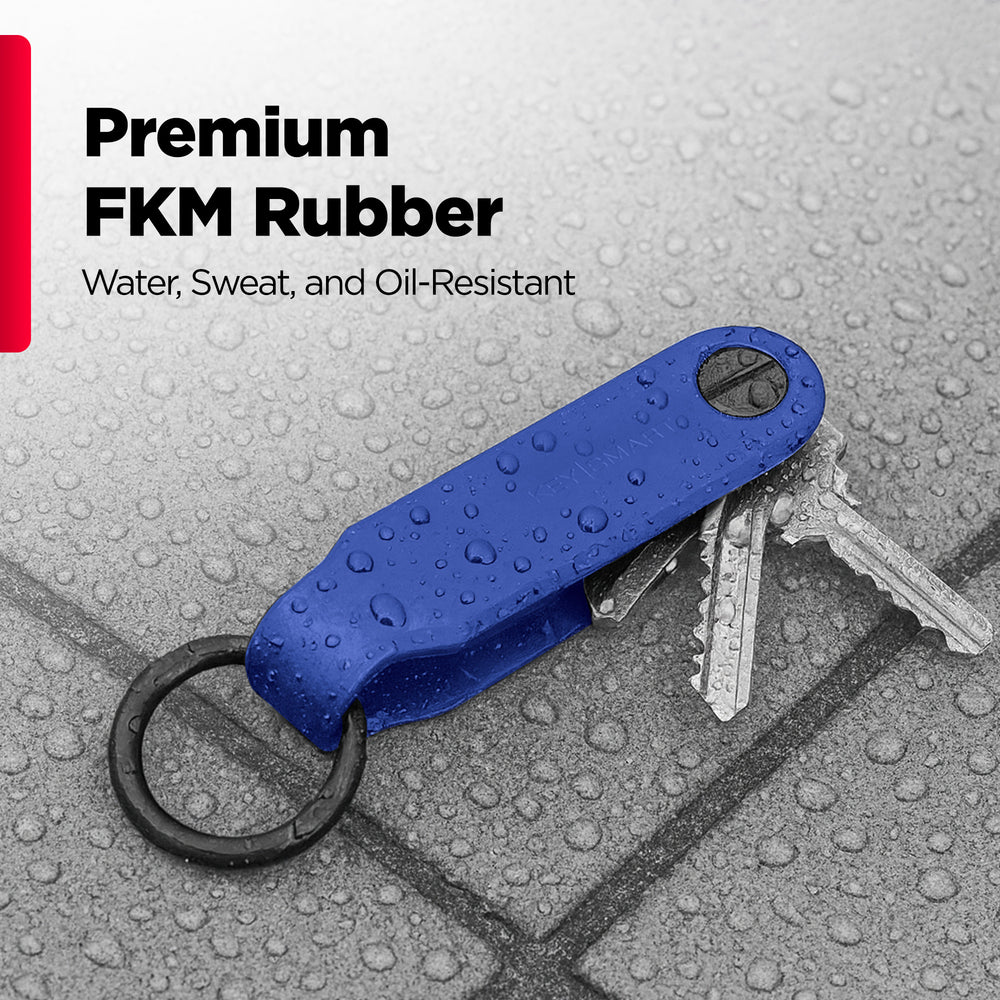 Keysmart® Loop Blue | Key Organizer Up To 5 Keys | FKM Rubber