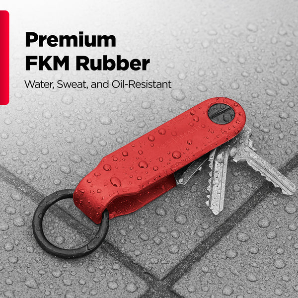 Keysmart® Loop Red | Key Organizer Up To 5 Keys | FKM Rubber
