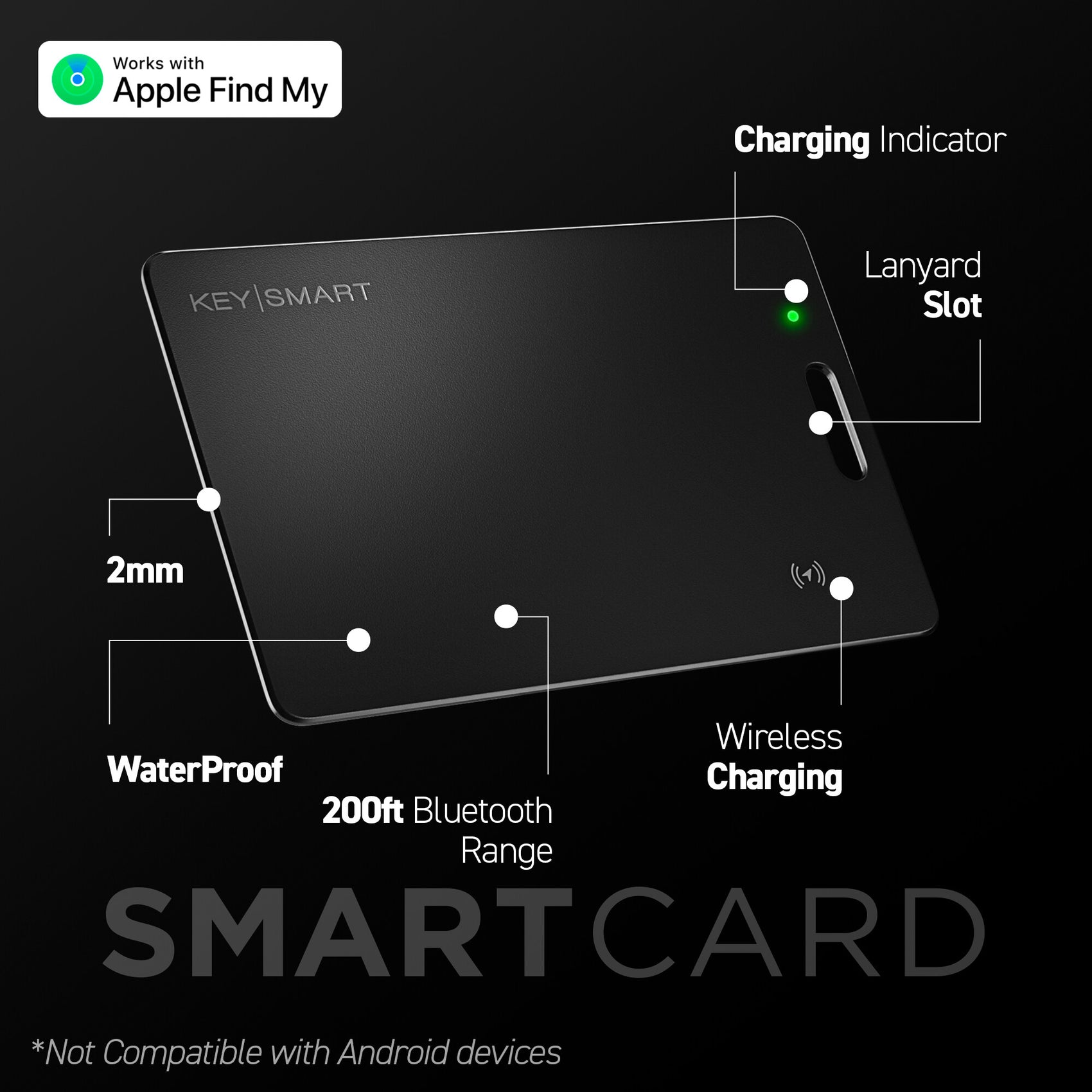 Smart Card Key KeySmart® SmartCard | Slimmest Card Tracker