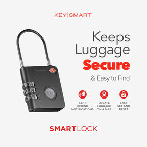 KeySmart SmartLock: The World's First Trackable Luggage Lock