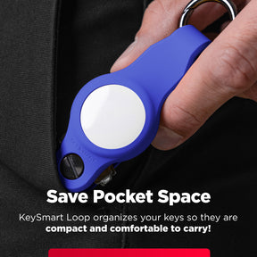 KeySmart® Loop Air | Compatible With Apple Airtag | Organize Up To 5 Keys