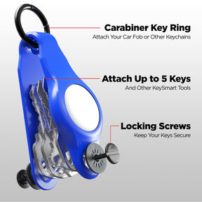 KeySmart® Loop Air | Compatible With Apple Airtag | Organize Up To 5 Keys