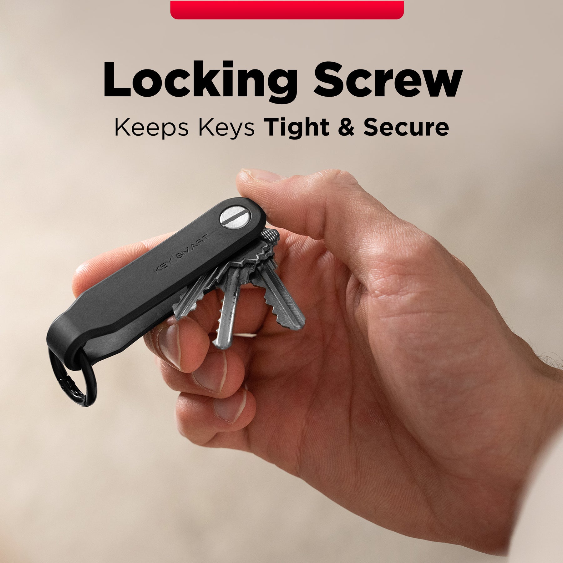 Keysmart® Loop | Key Holder With Locking Screws | Organize Up To 5 Keys
