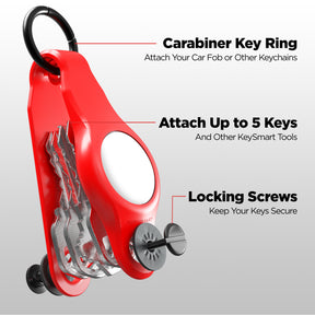 KeySmart® Loop Air | Compatible With Apple Airtag | Organize Up To 5 Keys