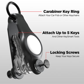 KeySmart® Loop Air | Compatible With Apple Airtag | Organize Up To 5 Keys