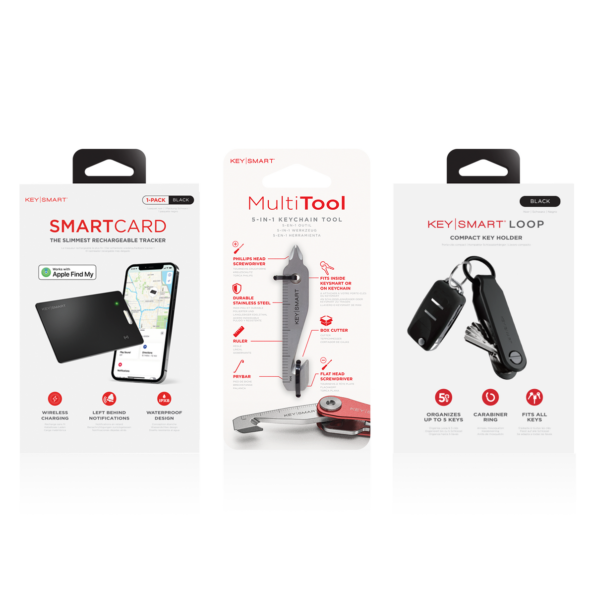 Modern Dad Bundle | KeySmart Loop+ MultiTool+ SmartCard