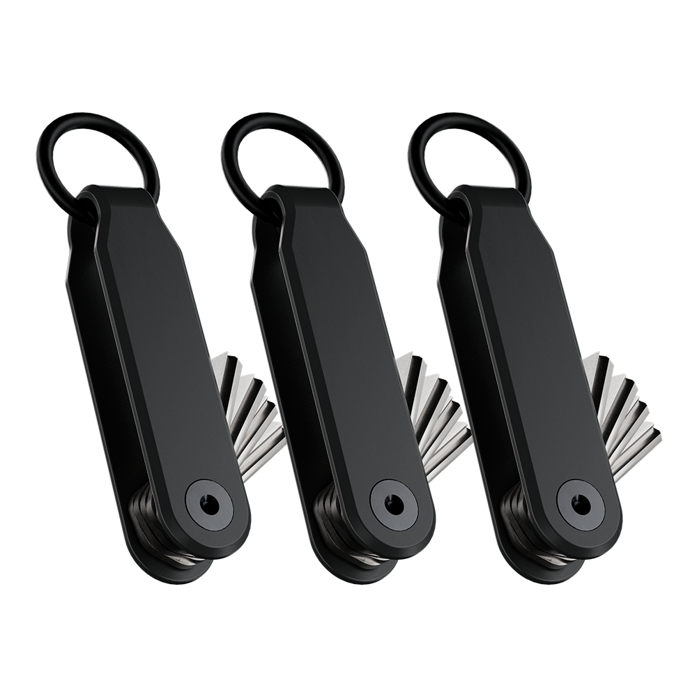 3 Pack Keysmart® Loop | Key Holder With Locking Screws | Organize Up To 5 Keys