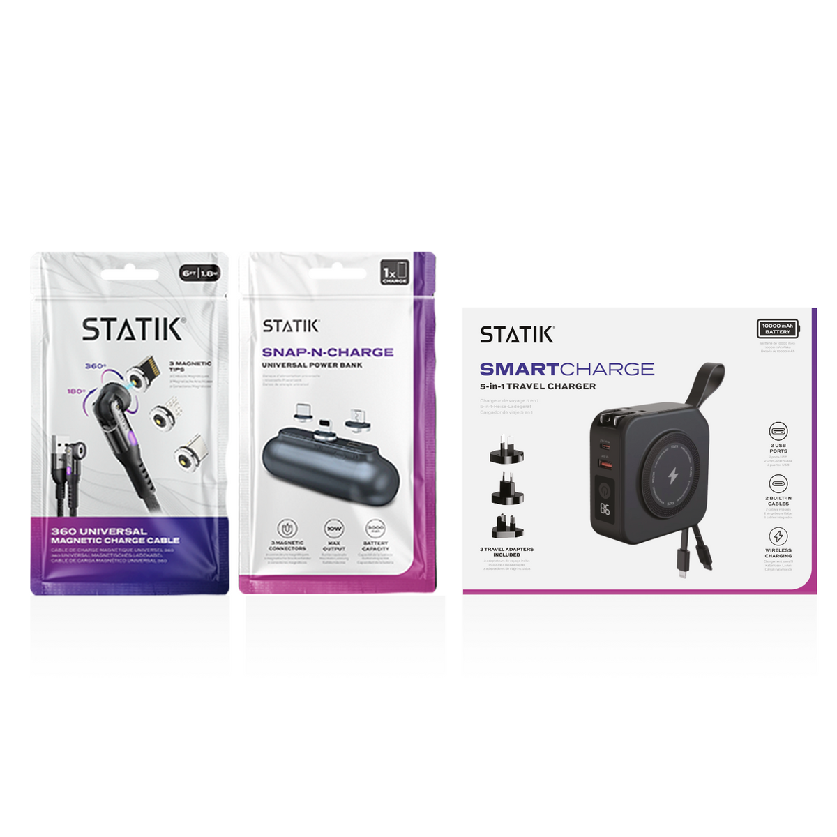 Tech Dad Bundle | Snap-n-Charge + STATIK 360 + SmartCharge