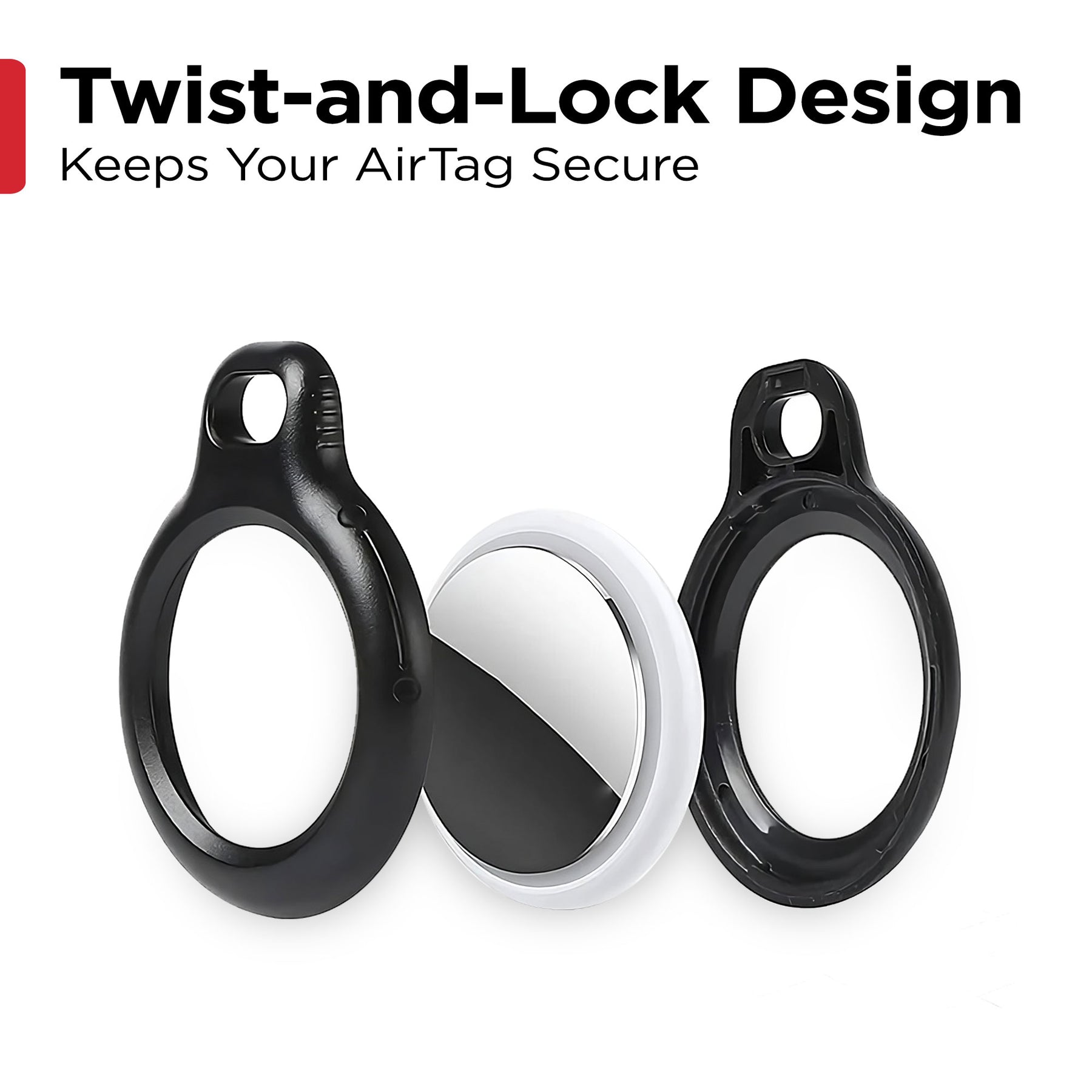 KeySmart Air – Kompakter Schlüsselhalter für Airtag – Schlüssel