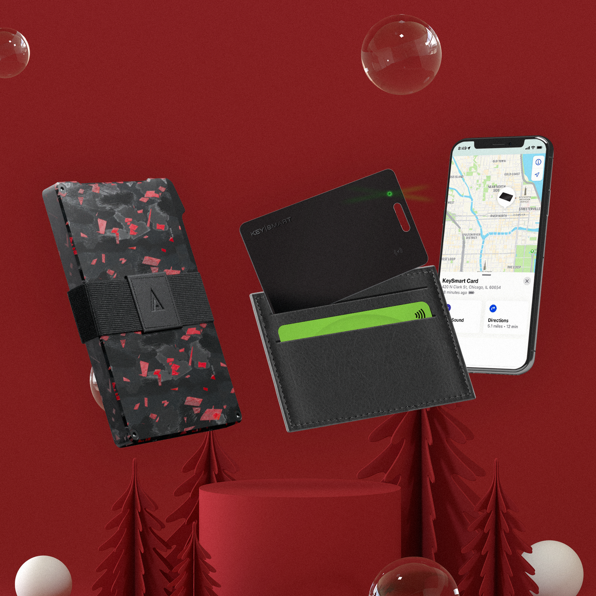 Statik Wallet Red Forged Carbon + SmartCard | Holiday Specials 2023