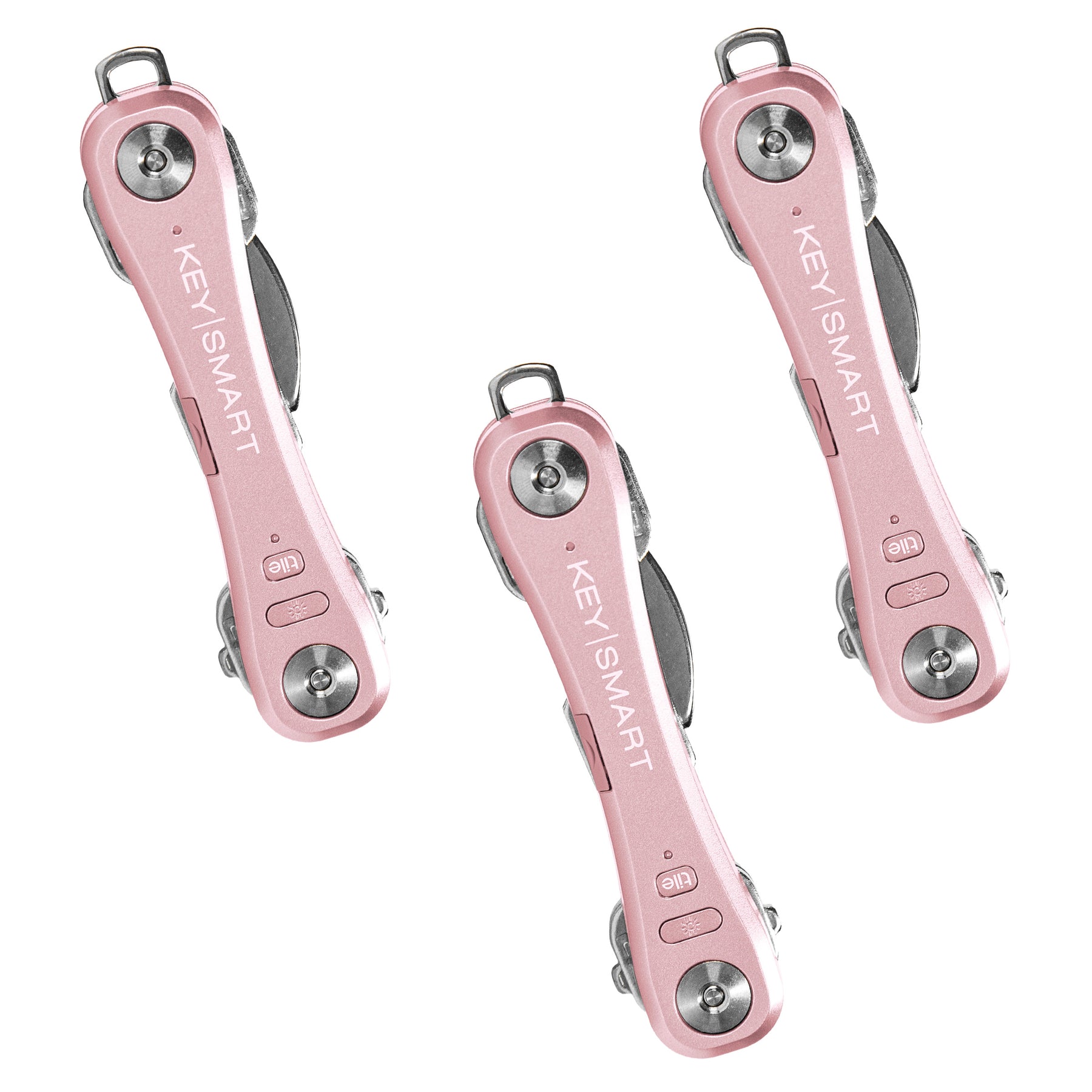 3 Pack KeySmart® Pro w/ Tile | Works With Tile App for Android & iOS | Locate Lost Keys | Multipack