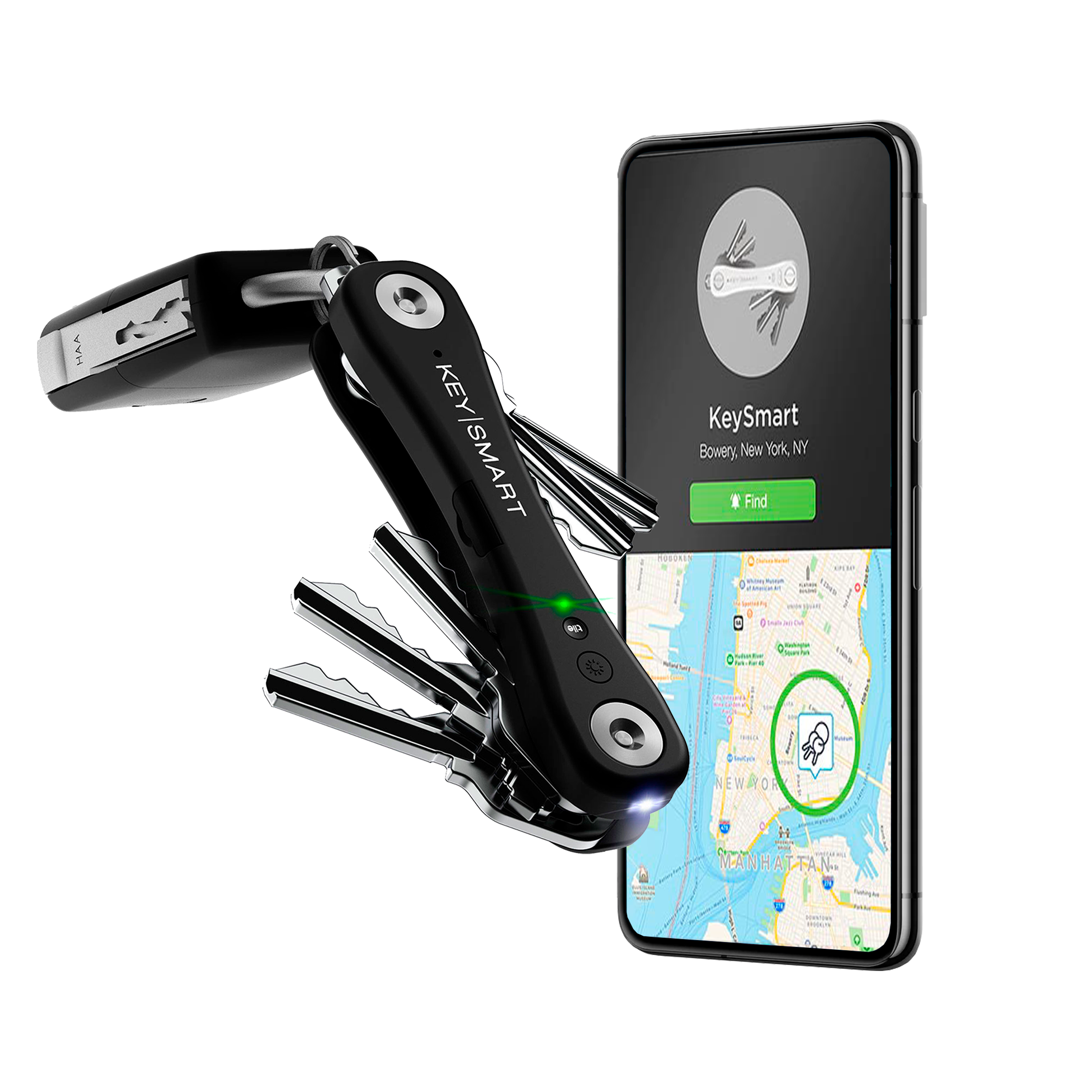 Key Smart Rectangle KeySmart Pro Black Bundle