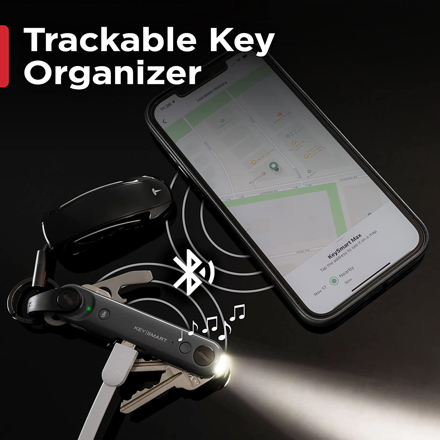 Smart Bluetooth Car Key Holder - Smart Holder & Bluetooth Key Holders – The  Connected Shop