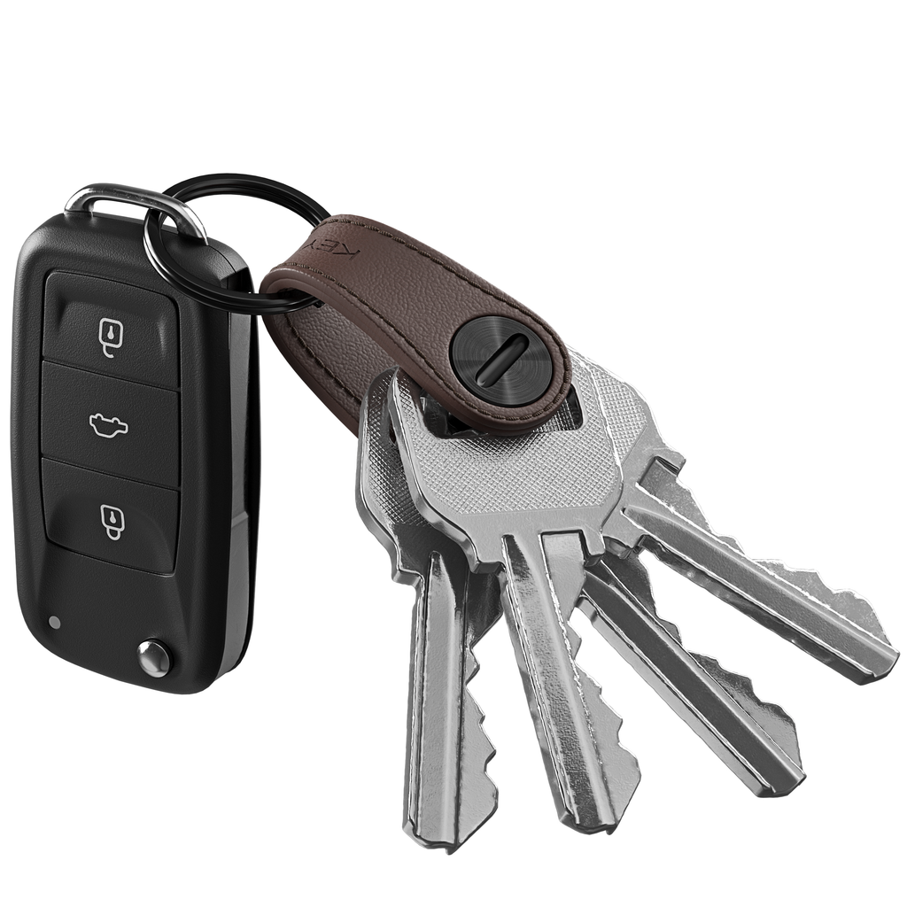 ® Mini Leather Holds Up to 5 Keys Plus Car Fob Full Grain Leather