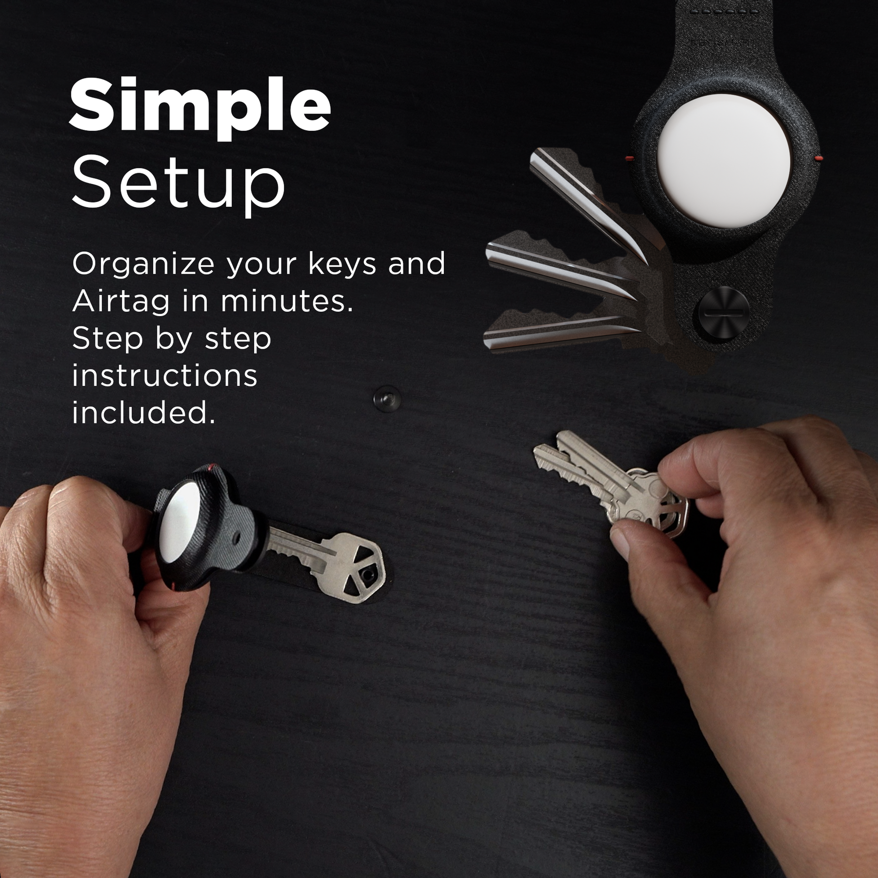 Apple AirTag Leather Key Organizer - Smart Key Storage with Airtag Pocket –  Souma Leather