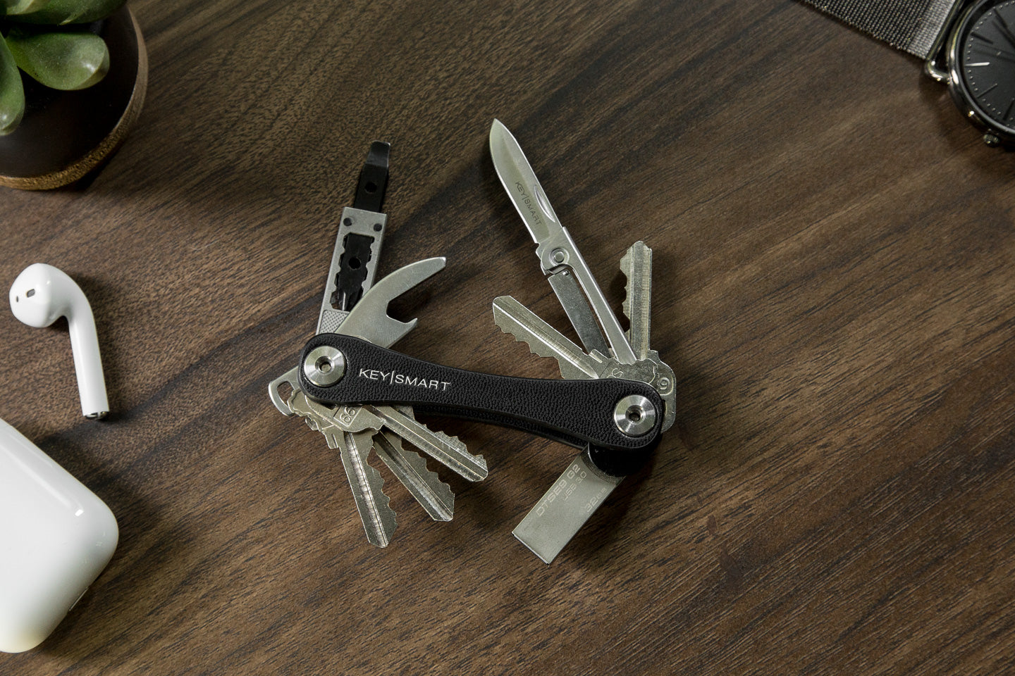 KeySmart Leather Key Holder