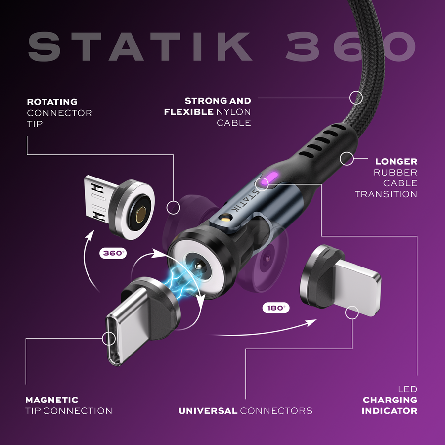 Static 360 Statik® 360 | Universal Magnetic Charge Cable