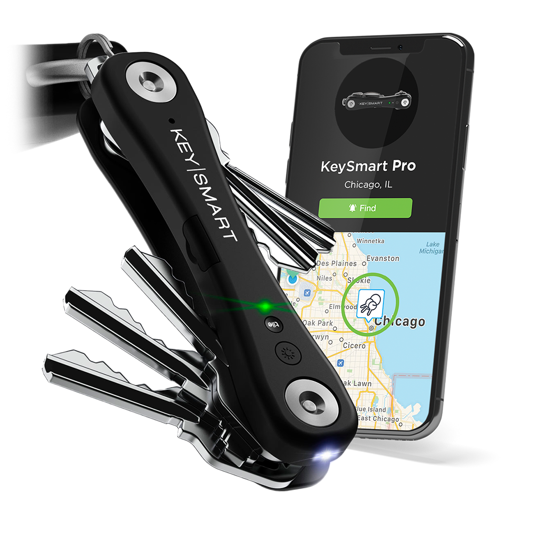 KeySmart® Pro w/ Tile | Works With Tile App for Android & iOS | Locate Lost Keys