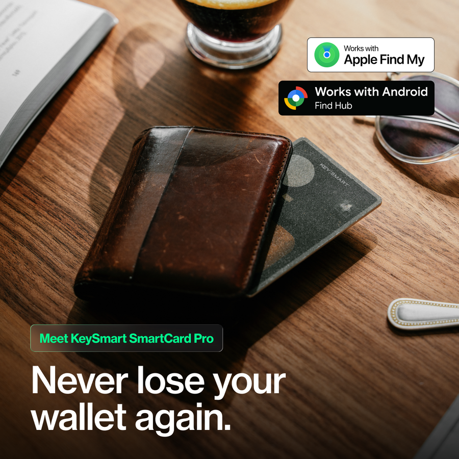 SmartCard Pro | Works With Apple Find My & Android Find Hub | Wireless