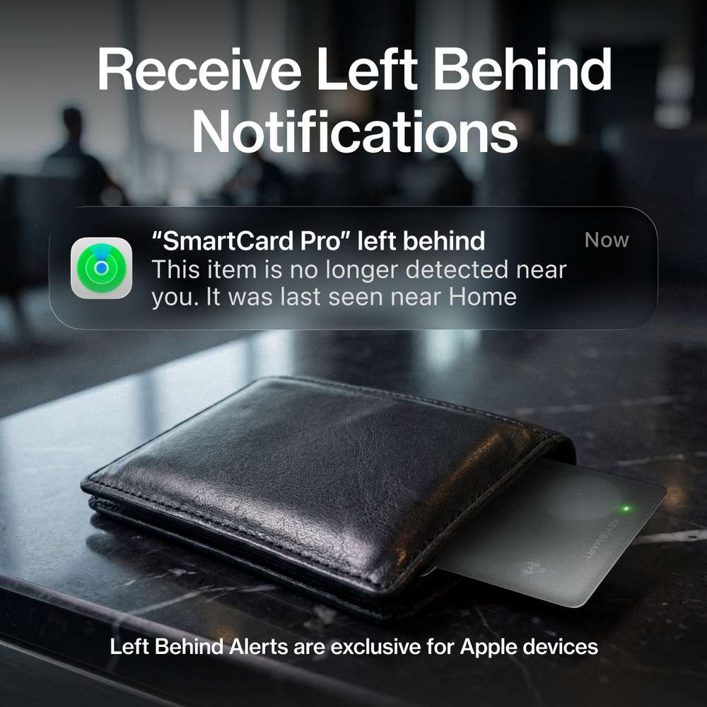 SmartCard Pro | Works With Apple Find My & Android Find Hub | Wireless