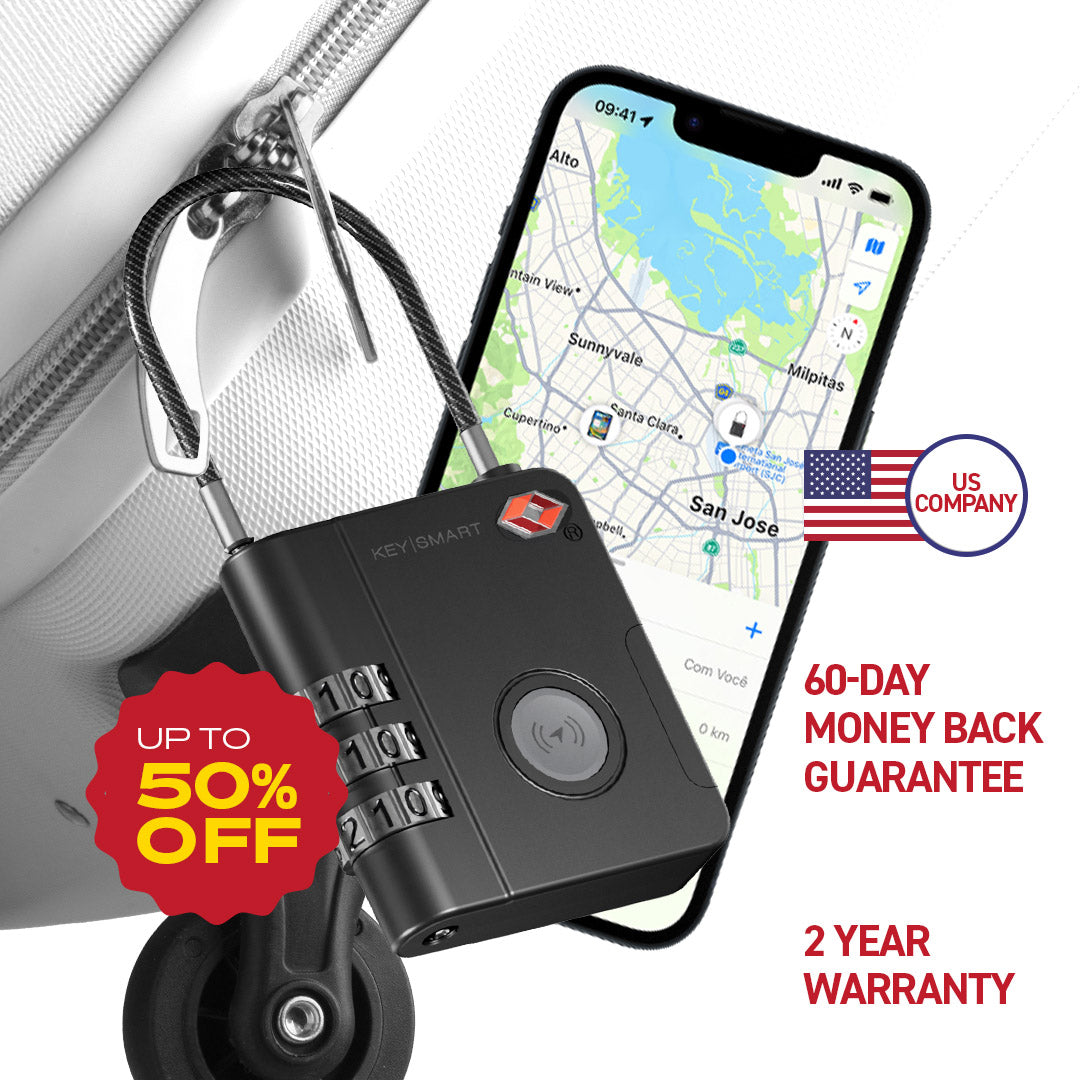 KeySmart SmartLock: The World's First Trackable Luggage Lock