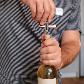 CorkSmart 2-in-1 Bottle & Wine Opener | Stainless Steel | Easy Grip Handle | Compact & Lightweight