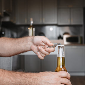 CorkSmart 2-in-1 Bottle & Wine Opener | Stainless Steel | Easy Grip Handle | Compact & Lightweight