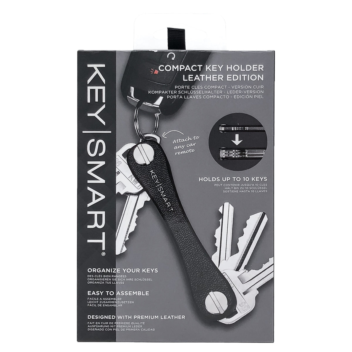 KeySmart Black Compact Key Holder