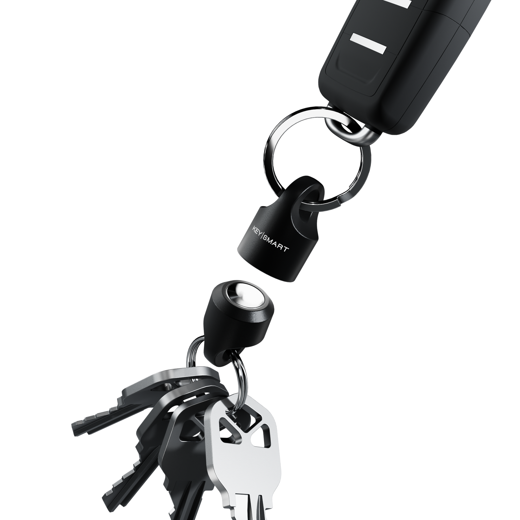 KeySmart MagConnect Magnetic Keychain - Black